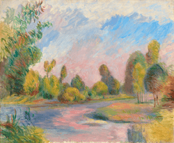 Au bord de la rivière by Pierre-Auguste Renoir