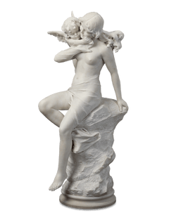 Italian Marble Sculpture of Venus and Cupid