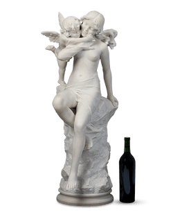 Italian Marble Sculpture of Venus and Cupid