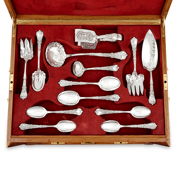 Tiffany & Co. Florentine Flatware Service, 202 Pieces