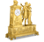 Odysseus and Theseus French Empire Mantle Clock by André Antoine Ravrio