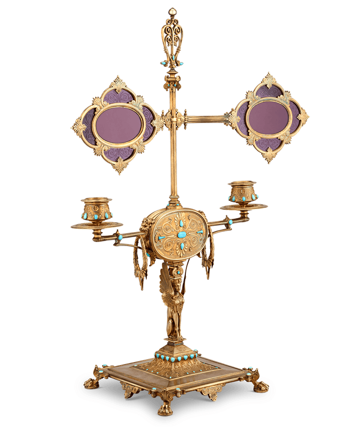 Napoleon III’s Silver-Gilt Library Reading Lamp