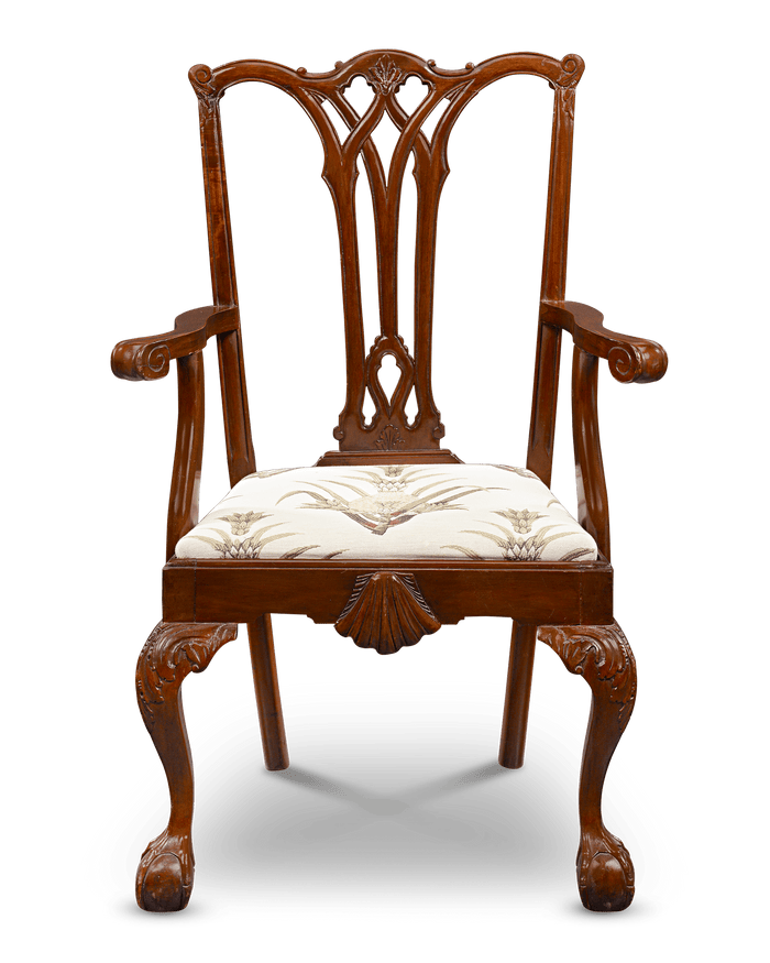 Chippendale Style Mahogany Armchair