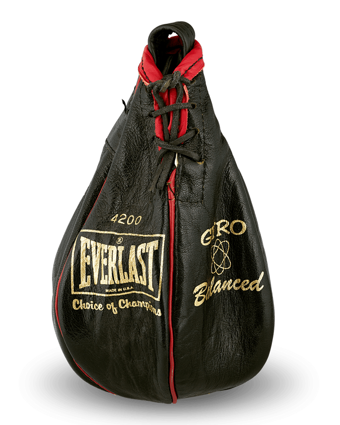 Muhammad Ali Signed Punching Bag, Gift to Sir Elton John