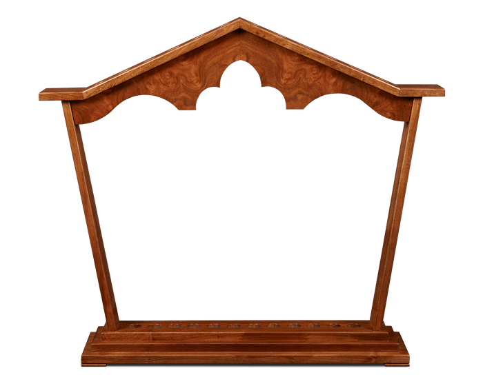Carved Walnut Stand for Canes