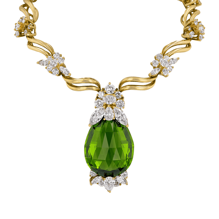 Henry Dunay Peridot Necklace, 48.63 carats