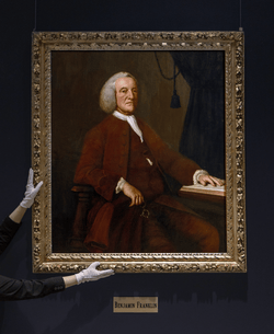 Portrait of Benjamin Franklin attributed to Mason Chamberlin