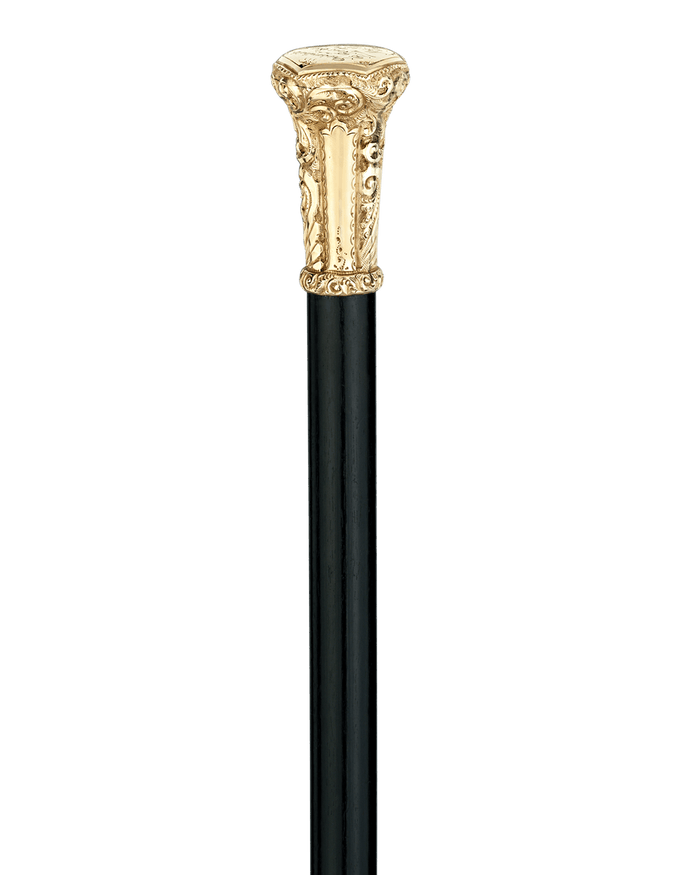 Gold Knob Presentation Cane