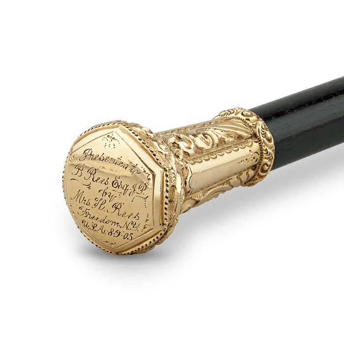 Gold Knob Presentation Cane