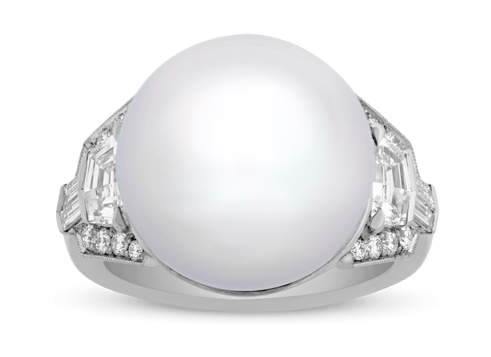 Raymond Yard South Sea Pearl Ring, 14mm