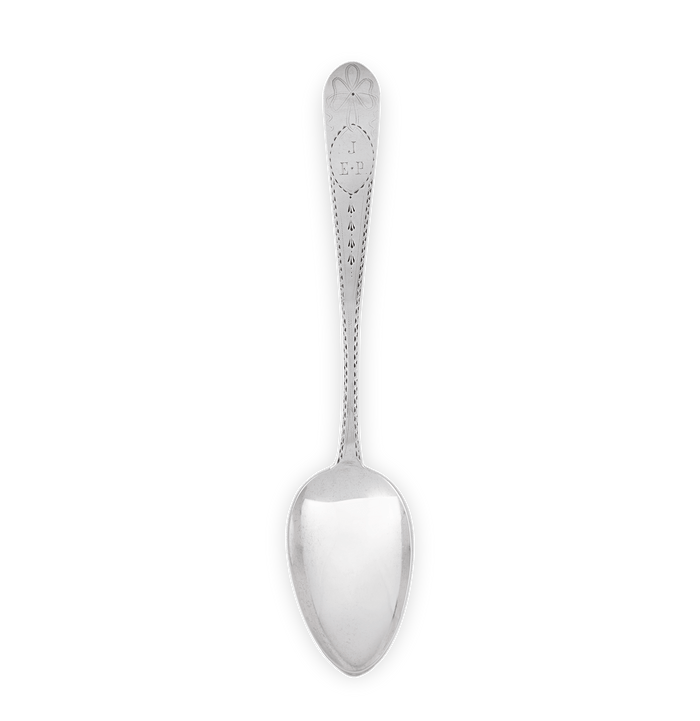 Six Old English Silver Tablespoons by John Power