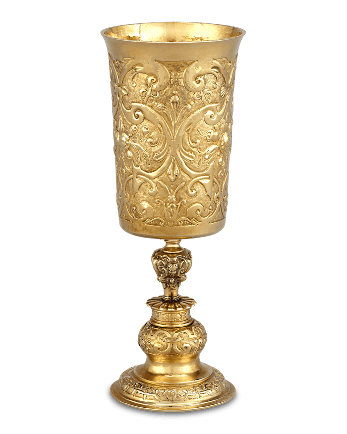 17th-Century German Silver Gilt Chalice