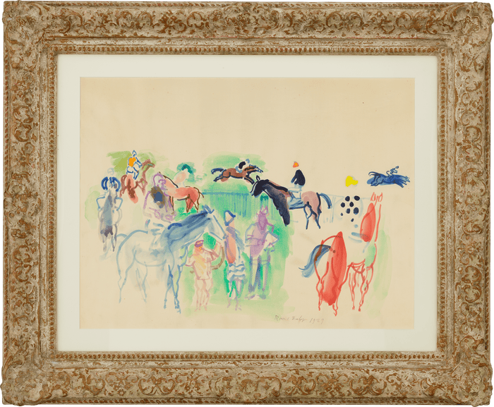 Chevaux de courses by Raoul Dufy