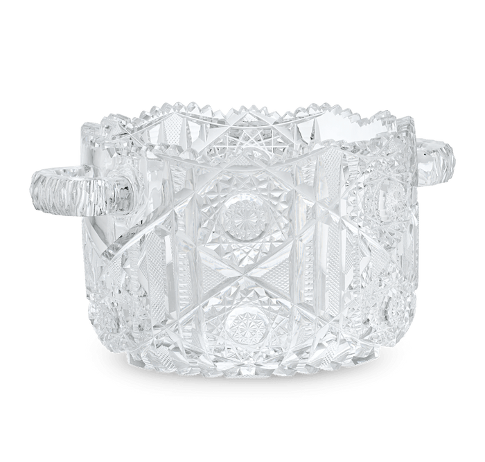 American Brilliant Period Cut Glass Ice Bucket