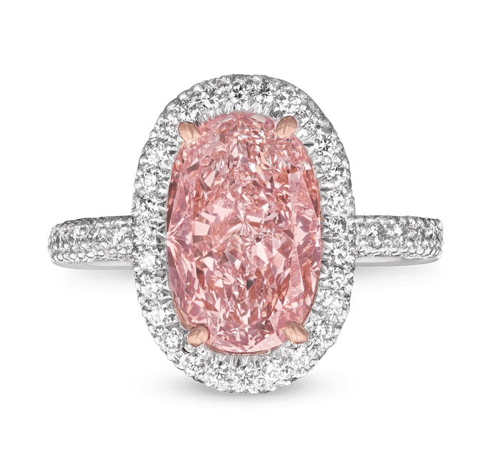 Natural Fancy Pink Diamond Ring, 3.31 carats