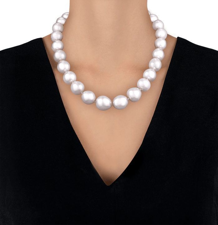 Semi-Baroque South Sea Pearl Necklace