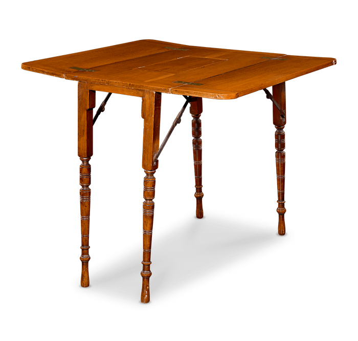 19th-Century Folding Picnic and Cards Table