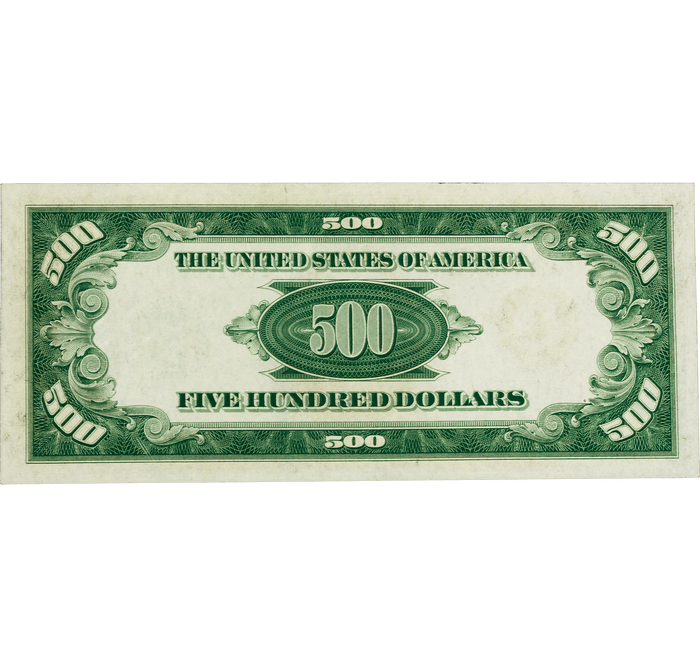$500 Federal Reserve Note: PMG grade 64EPQ
