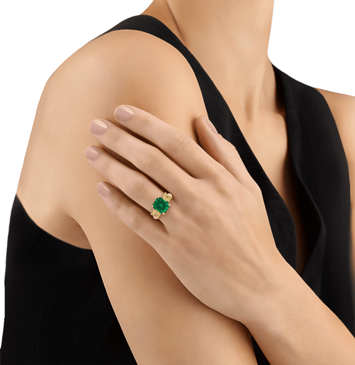 Untreated Emerald Ring, 4.62 carats
