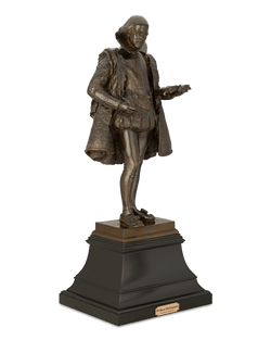 A Patinated Bronze Statuette of William Shakespeare by Frederick William MacMonnies
