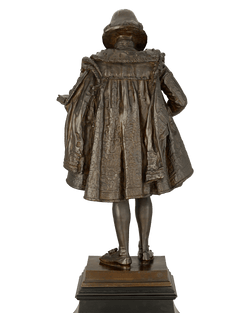 A Patinated Bronze Statuette of William Shakespeare by Frederick William MacMonnies