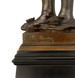 A Patinated Bronze Statuette of William Shakespeare by Frederick William MacMonnies