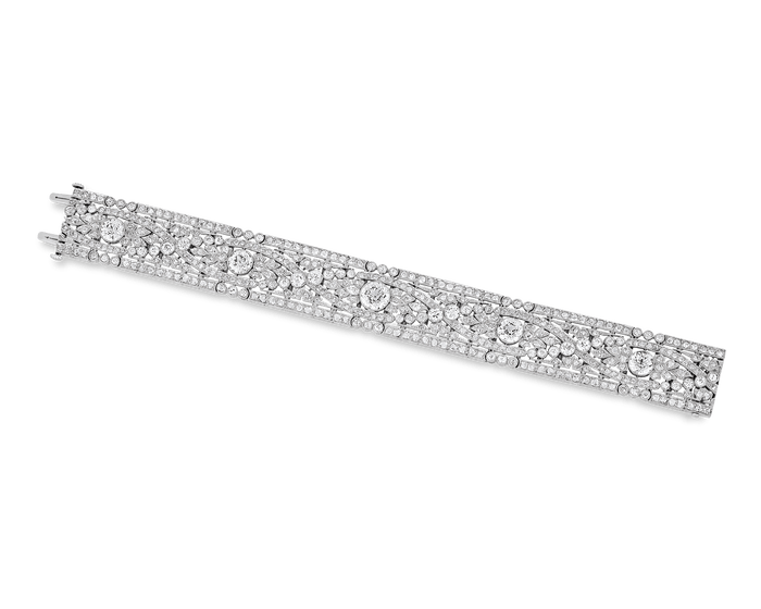Oscar Heyman Belle Époque Diamond Bracelet, 19.50 carats