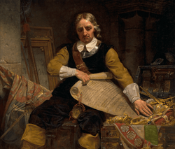 Oliver Cromwell by Emanuel Leutze
