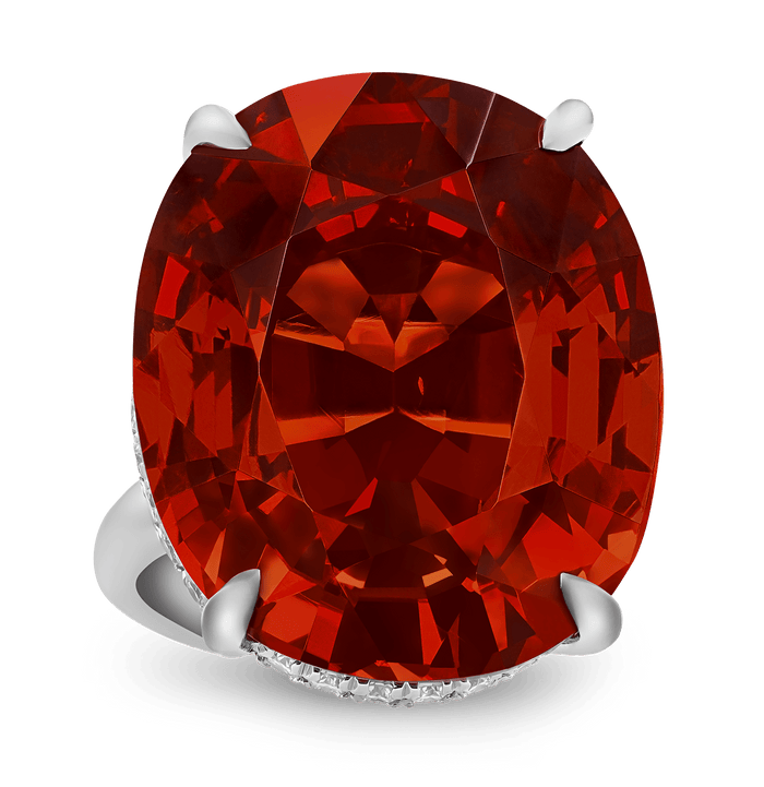 Spessartite Garnet Ring, 54.39 carats