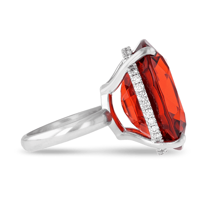 Spessartite Garnet Ring, 54.39 carats