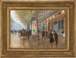 Les Grands Boulevards (Café Américain) by Jean Béraud