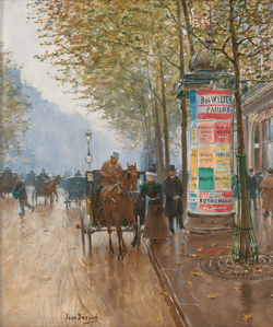 Les Grands Boulevards (Café Américain) by Jean Béraud