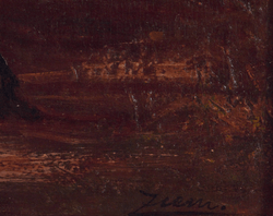 Coucher de soleil, quai des Esclavons by Félix Ziem
