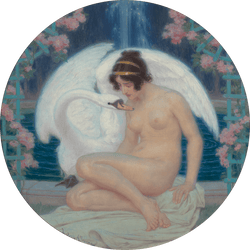 Leda and the Swan by Ludovic Alleaume