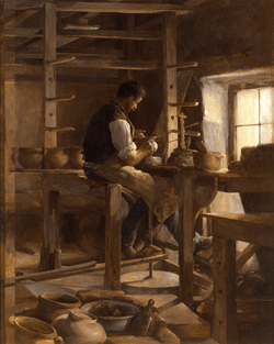 The Potter by Léon Olivié-Bon