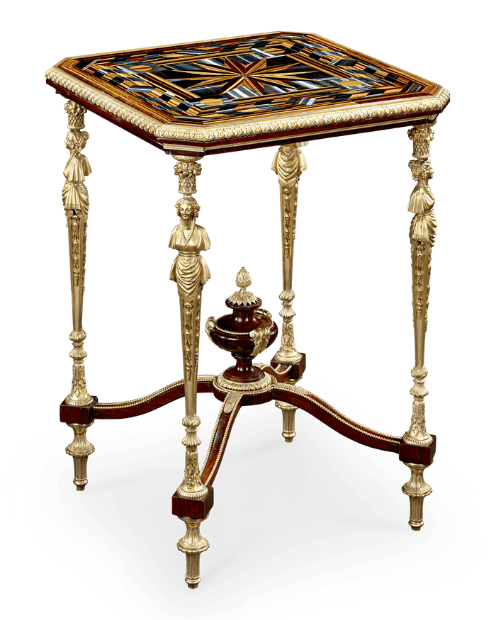 Falcon's Eye and Tiger's Eye Table by Théodore Millet
