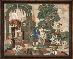 Florentine Pietre Dure Plaque