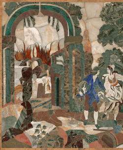 Florentine Pietre Dure Plaque