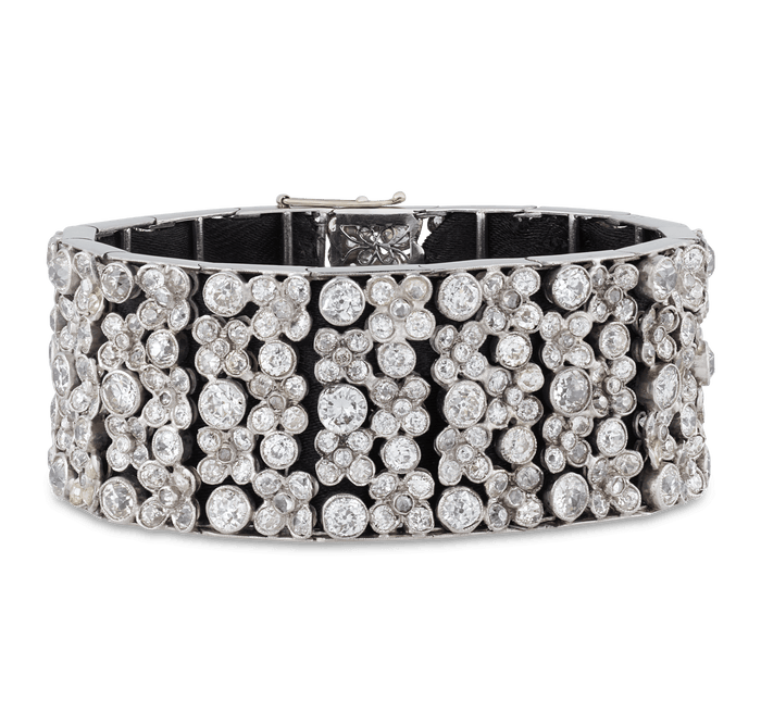 Edwardian Diamond Bracelet, 65.00 carats