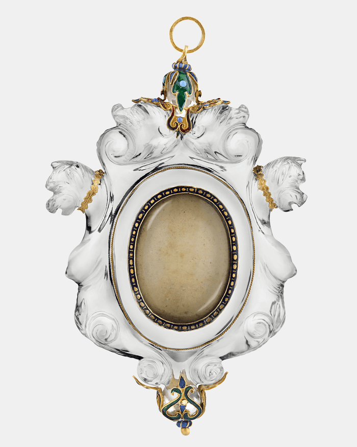 Renaissance Rock Crystal and Gold Agnus Dei