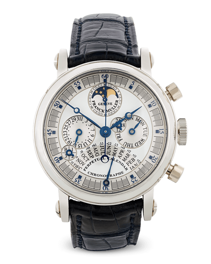 Franck Muller Double Dial Perpetual Calendar Chronograph Watch