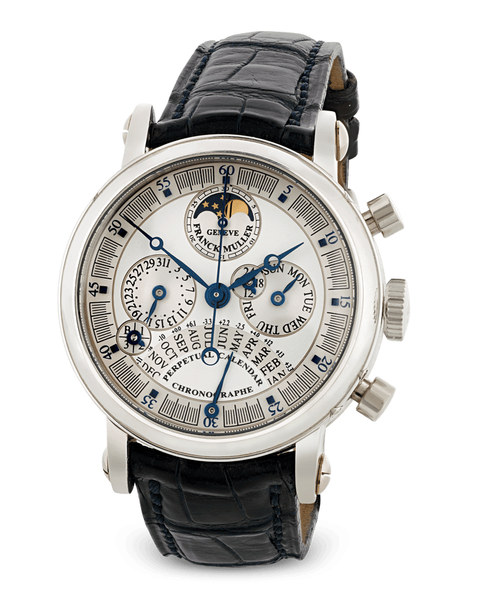 Franck Muller Double Dial Perpetual Calendar Chronograph Watch