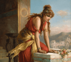 Pompeian Woman by Pierre Olivier Joseph Coomans
