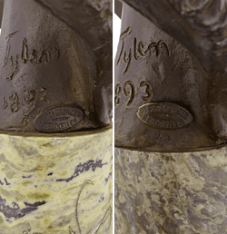 Pair of Bronze Busts of Queen Mary by William Henry Tyler