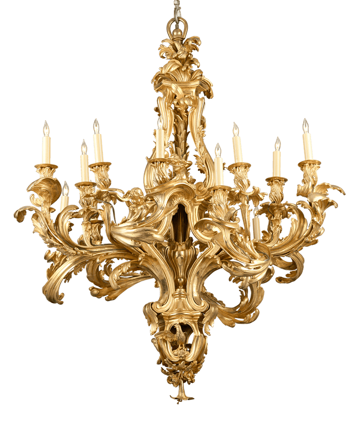Louis XV-Style Ormolu Chandelier