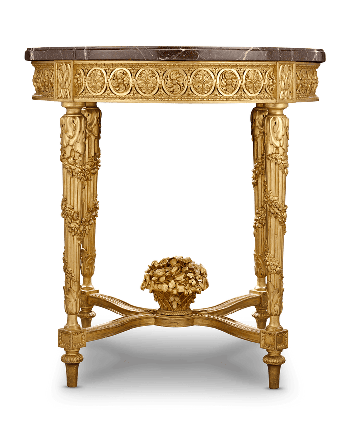 Louis XVI-Style Giltwood Table