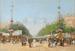 Fête de Neuilly by Eugène Galien-Laloue