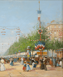 Fête de Neuilly by Eugène Galien-Laloue