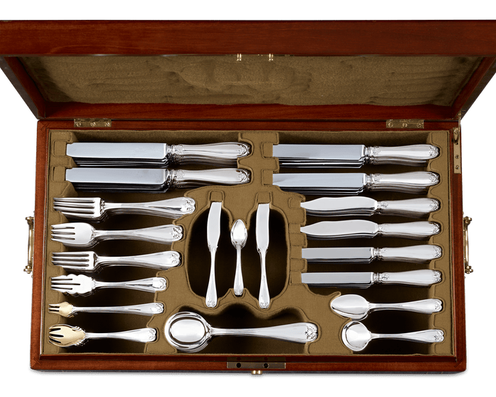 Tiffany & Co. Colonial Silver Flatware Service for 12