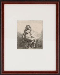 Naked Woman on a Mound by Rembrandt van Rijn